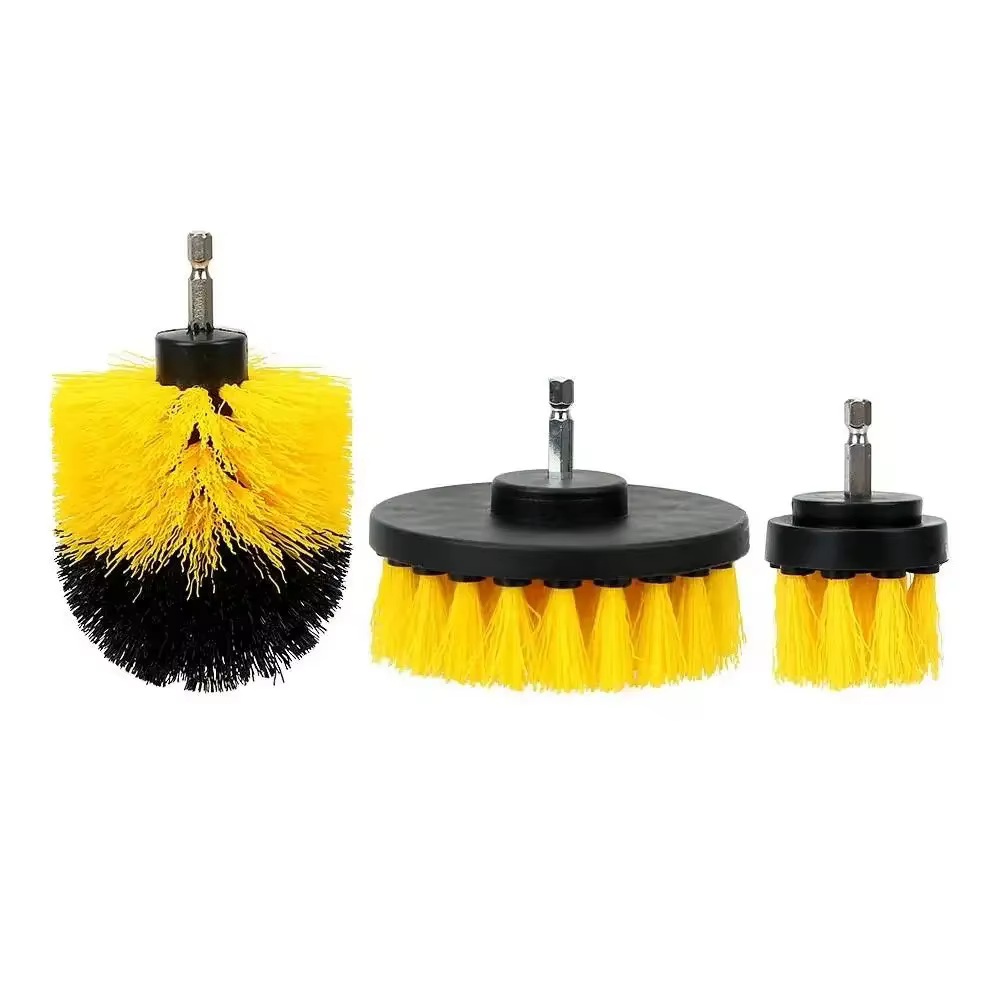 Perceuse électrique à poils durs, kit de brosses pour livres, robuste, bain D343, polymères de sol d