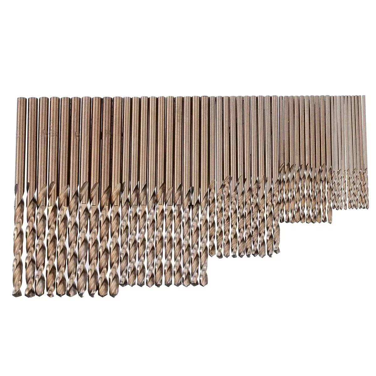 Foret au Cobalt 50 pièces, 1mm/1.5mm/2mm/2.5mm/3mm, outil de Force de forage haute résistance, jeu d