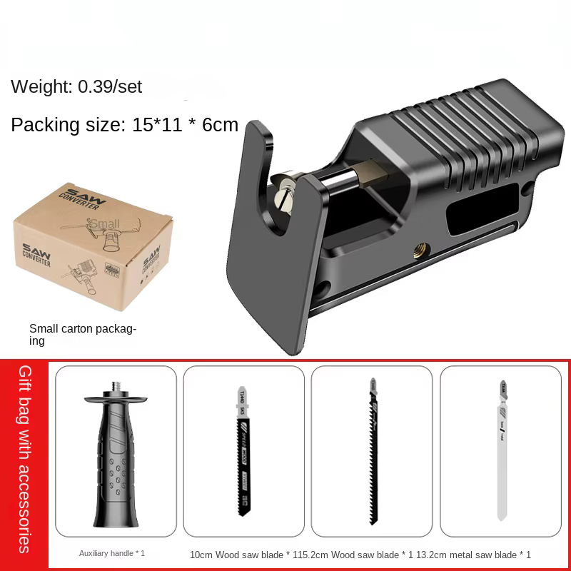 Adaptateur de scie alternative, perceuse électrique, outil modifié, Machine de coupe de bois avec la