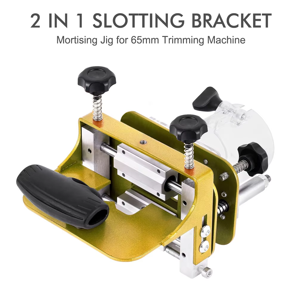 Gabarit de mortaisage pour Machine de découpage de 65mm, support de fente 2 en 1, fixations invisibl