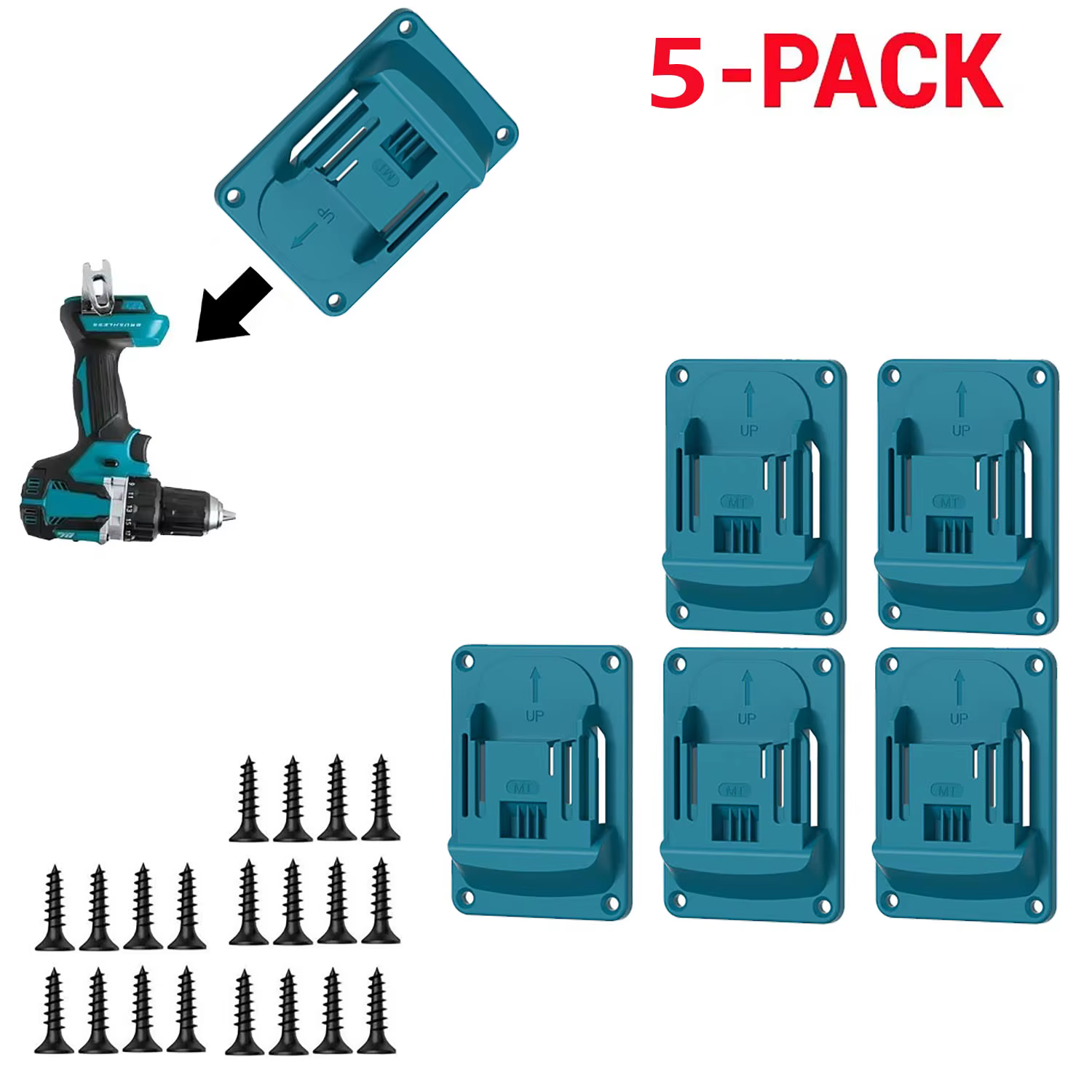 Support mural de rangement pour outils Makita 18V et Bosch 18V, 5-10 pièces, pour perceuses et prése