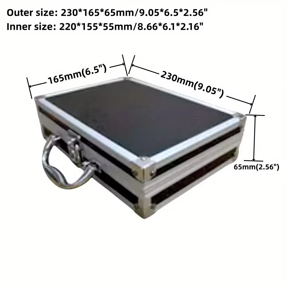 DONBox-Mallette de rangement portable en aluminium pour équipement de sécurité, valise à outils, étu