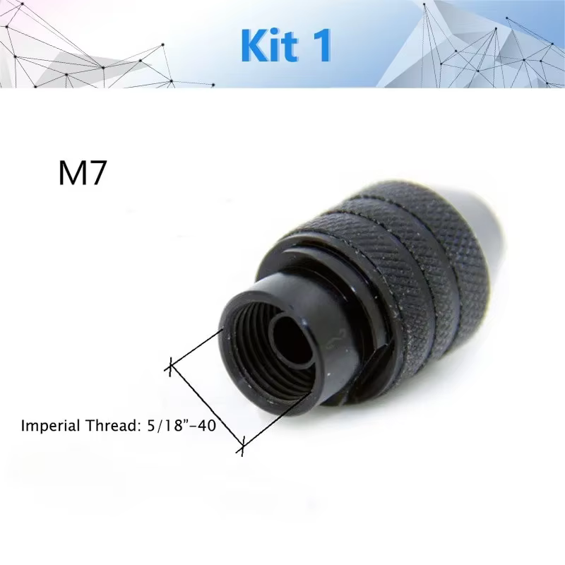 Mini mandrin de perceuse M8/M7, accessoire pour outil rotatif Dremel et meuleuse, échange d'embout p
