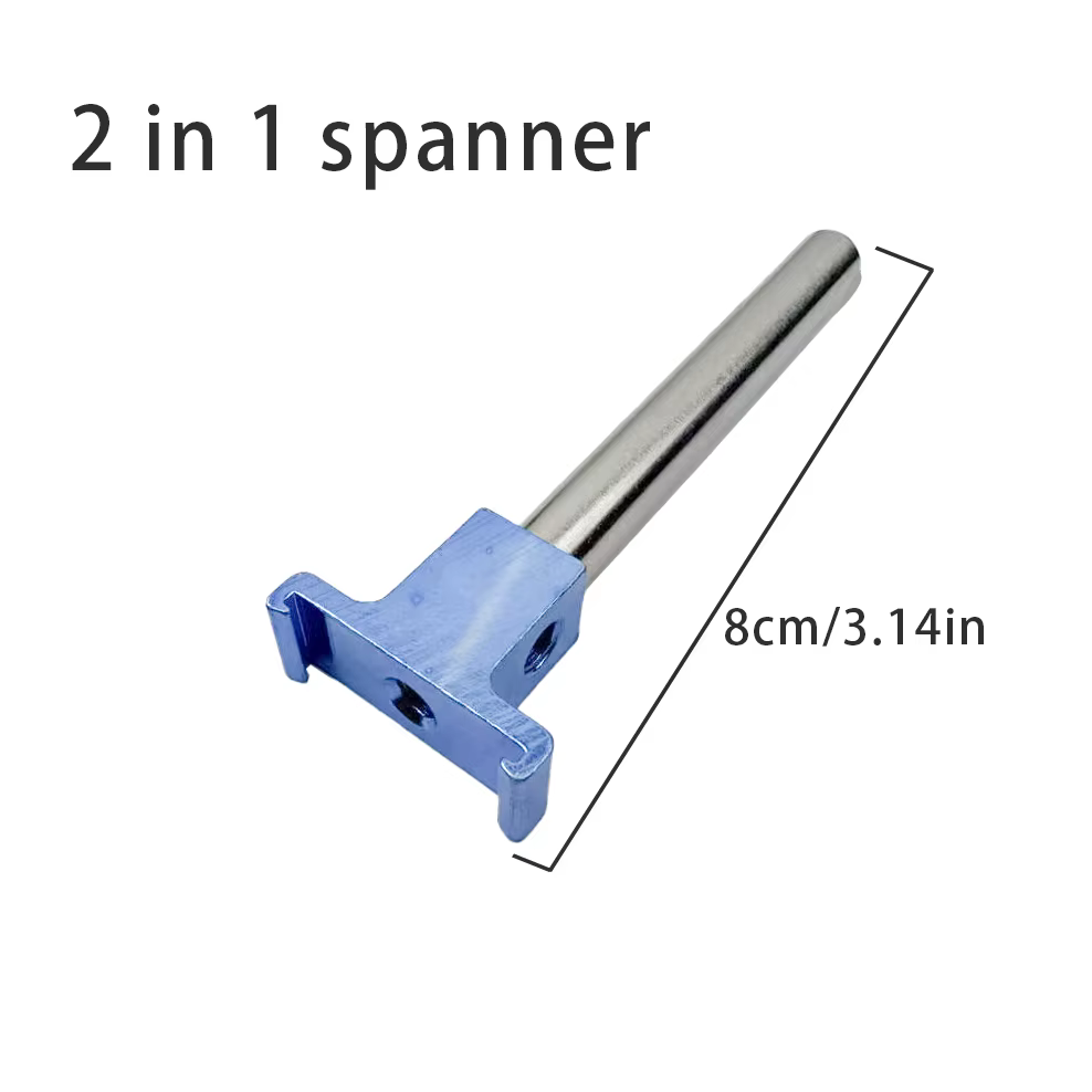 LISHI 2in1 poignée remplacer généalogique 2IN1 outil outil de serrurier multidimension