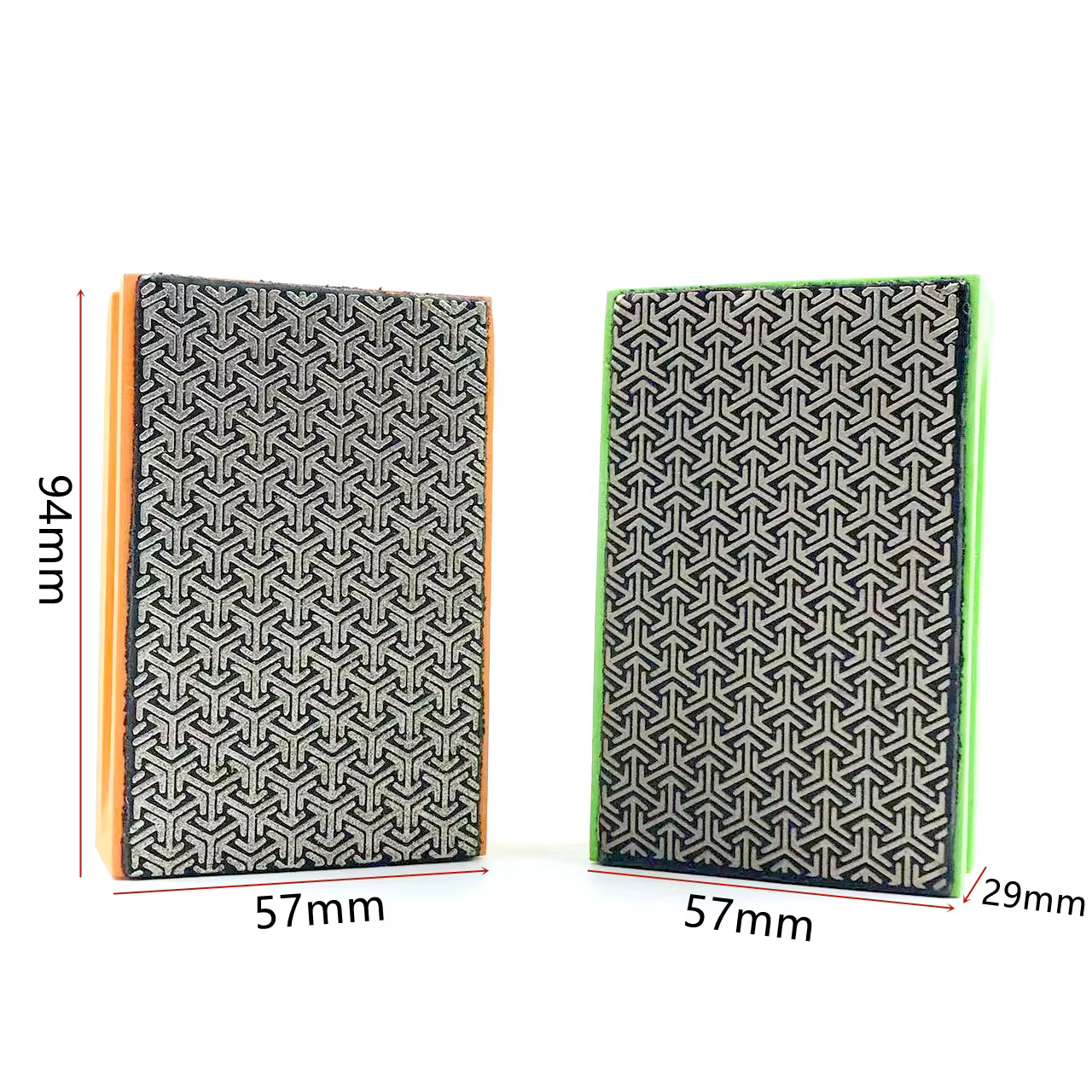 Bloc de tampon manuel pour polissage diamant, 1 à 4 pièces, 60 # 100 # 200 # 400 #   Pour carreaux d