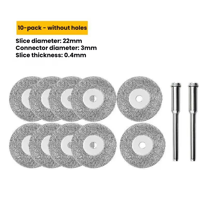 Les disques de coupe diamantés et les arbres de meule sont utilisés pour les outils rotatifs de déco