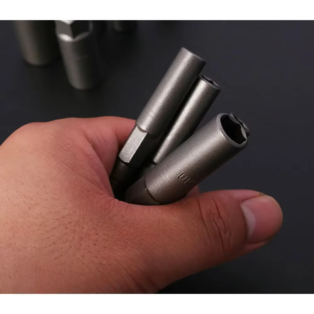 Adaptateur de douille d'impact approfondissant de longueur, 5.5 à 19mm, jeu de douilles de pilote d'