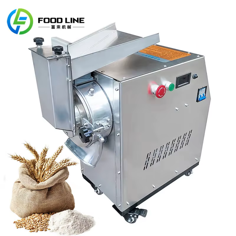 Machine à moudre miniature refroidie par eau, personnalisée, pour le traitement de la farine de maïs