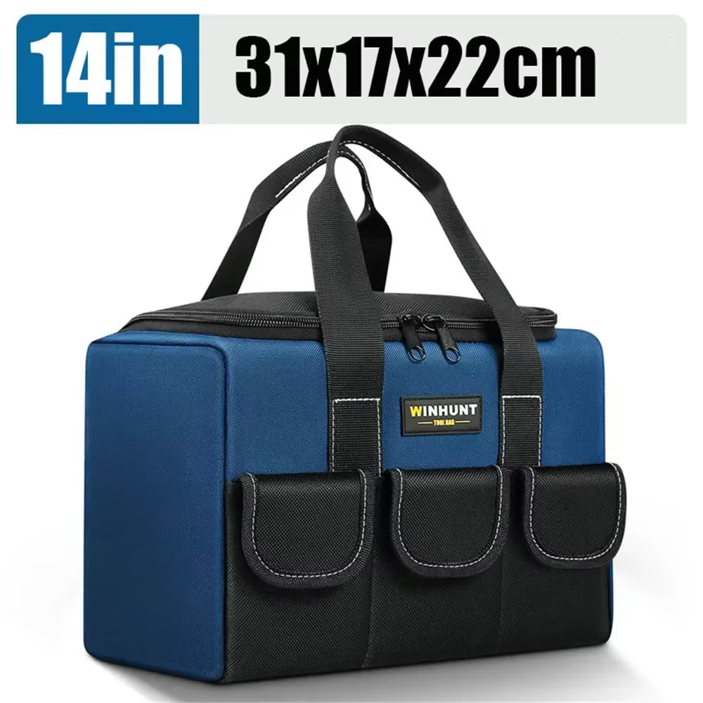 Nouveau sac à outils carré avec 30% plus de capacité, pochette à outils multi-poches étanche pour ou