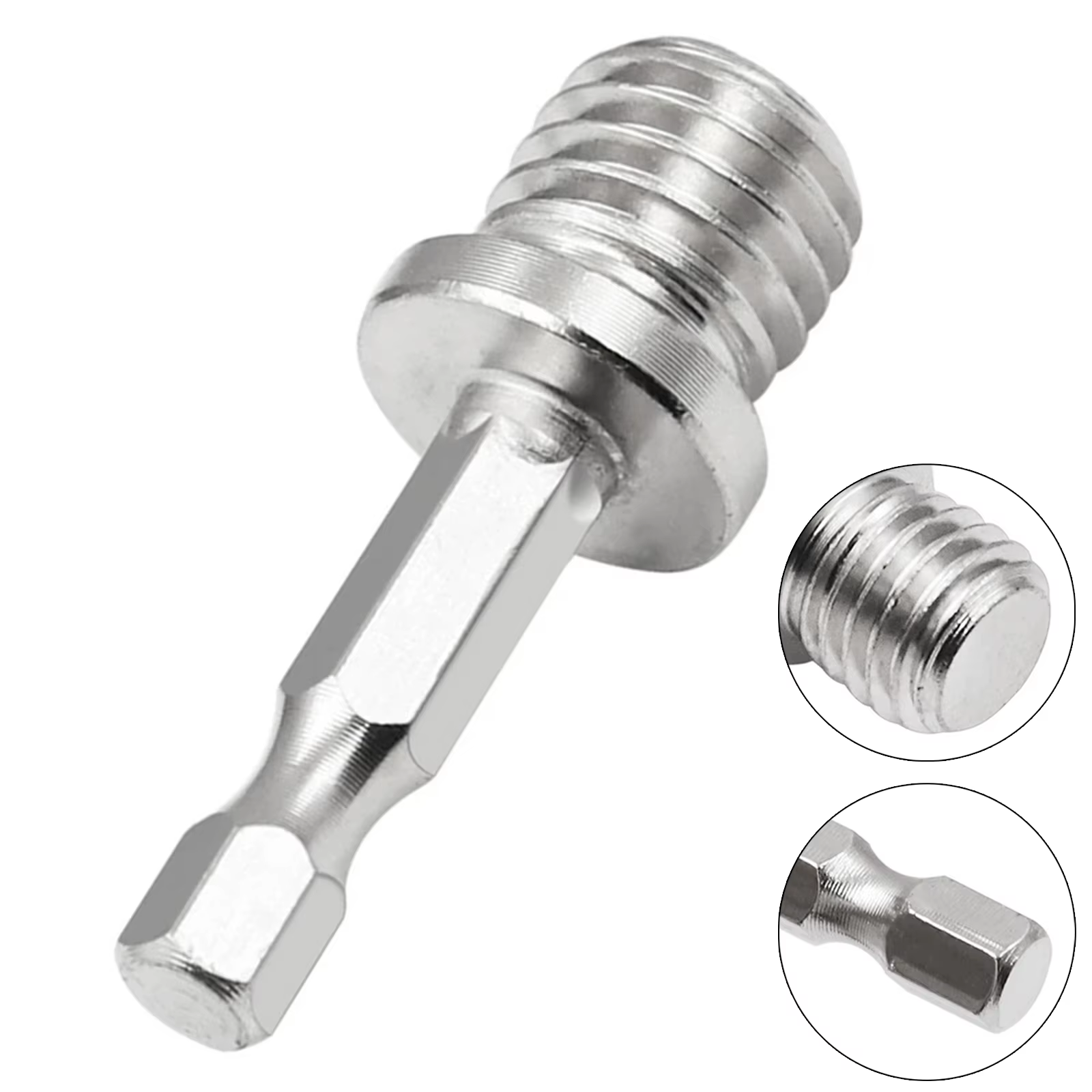 Adaptateur de perceuse M14, adaptateurs de perceuse à tige hexagonale 1/4, filetage de vis M14, biel