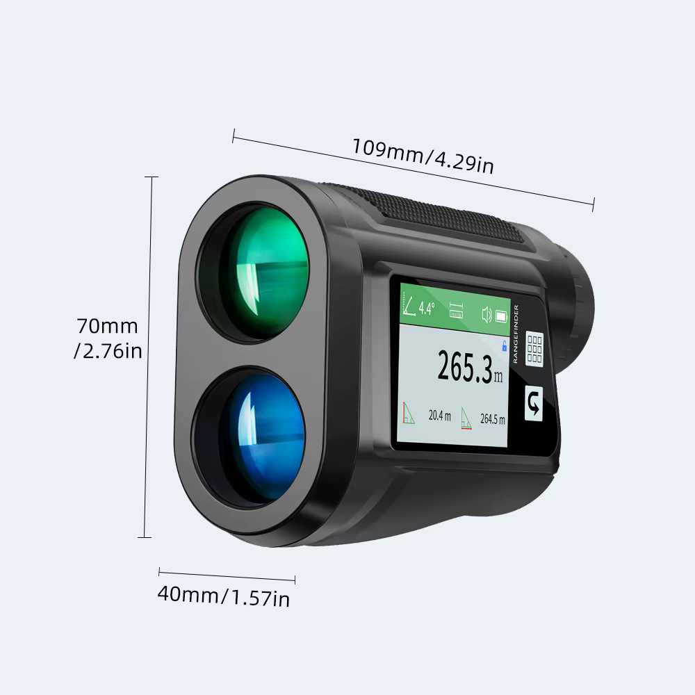 Nohawk-Télémètre laser multifonctionnel avec écran latéral, distance, angle, vitesse, balayage, golf