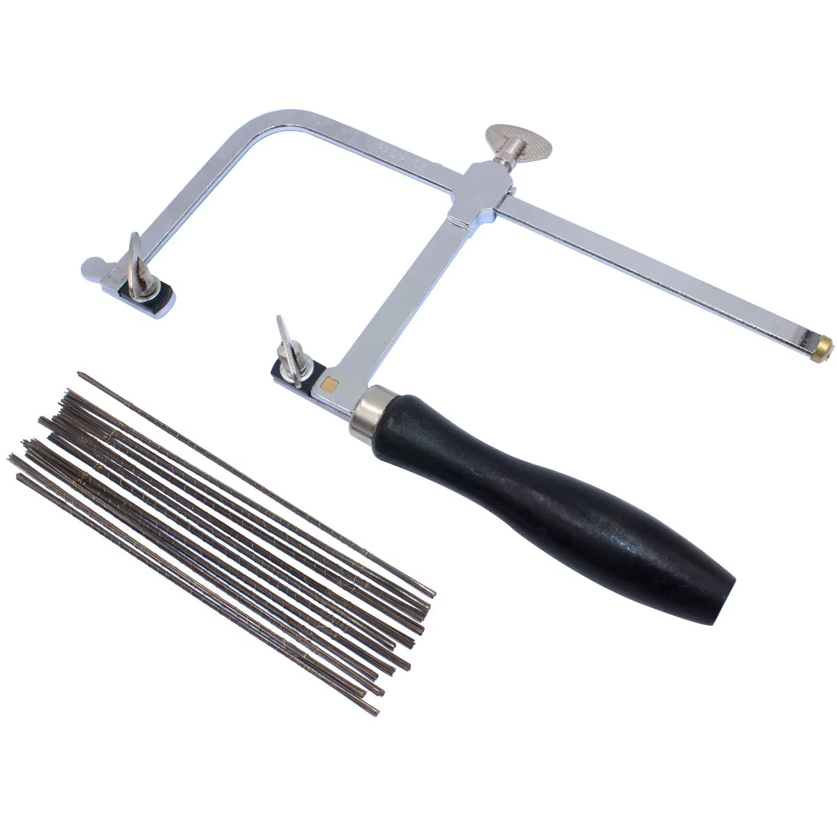 Cadre de scie pour bijoutier réglable avec 12 lames, Kit professionnel de fabrication de bijoux