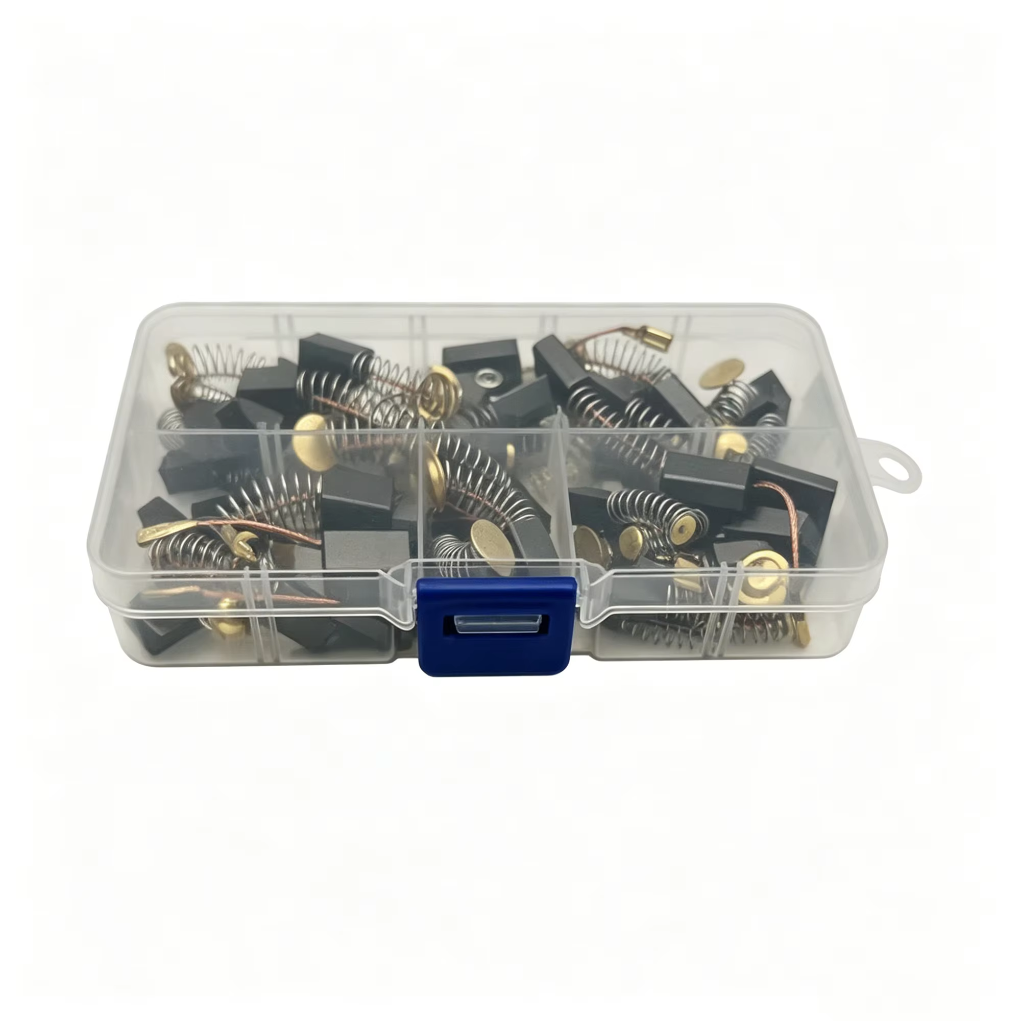 Lot de 50 balais de charbon robustes avec base métallique - Convient aux perceuses électriques, ponc