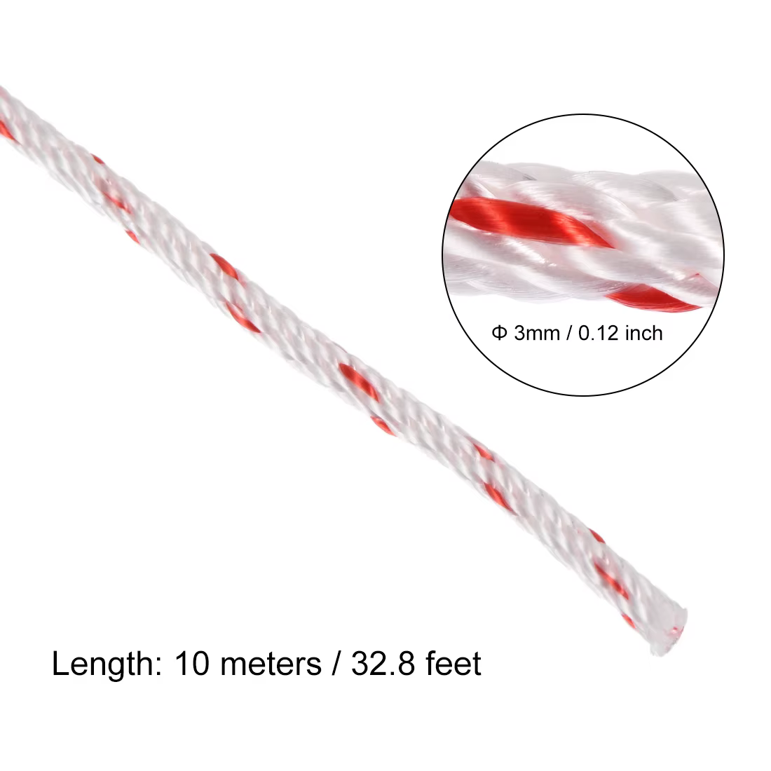 3/5/10M 3-5.5mm fibre de Polyester recul tirer cordon de démarrage corde de démarrage convient pour 