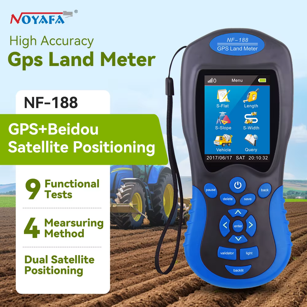 Noyafa NF-188 GPS dispositif de mesure de compteur de zone terrestre avec compteur de calcul de pist