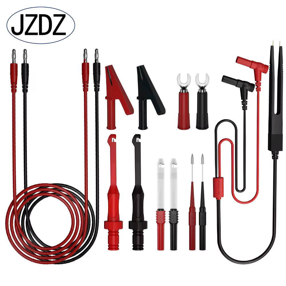 JZDZ Kit de fils de Test multimètre sondes de Test électriques numériques ensemble avec pinces croco