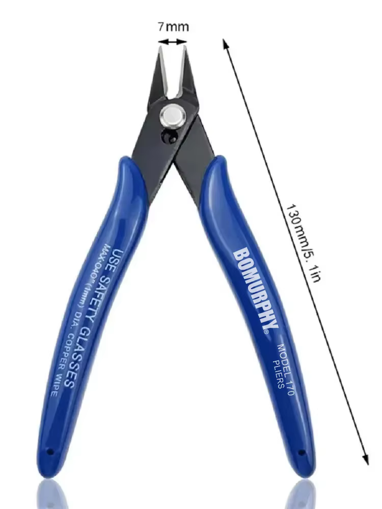 Bomurphy 170 Wishful Clamp Pince coupante diagonale électronique DIY, coupe-fil, pour pièces d'impri