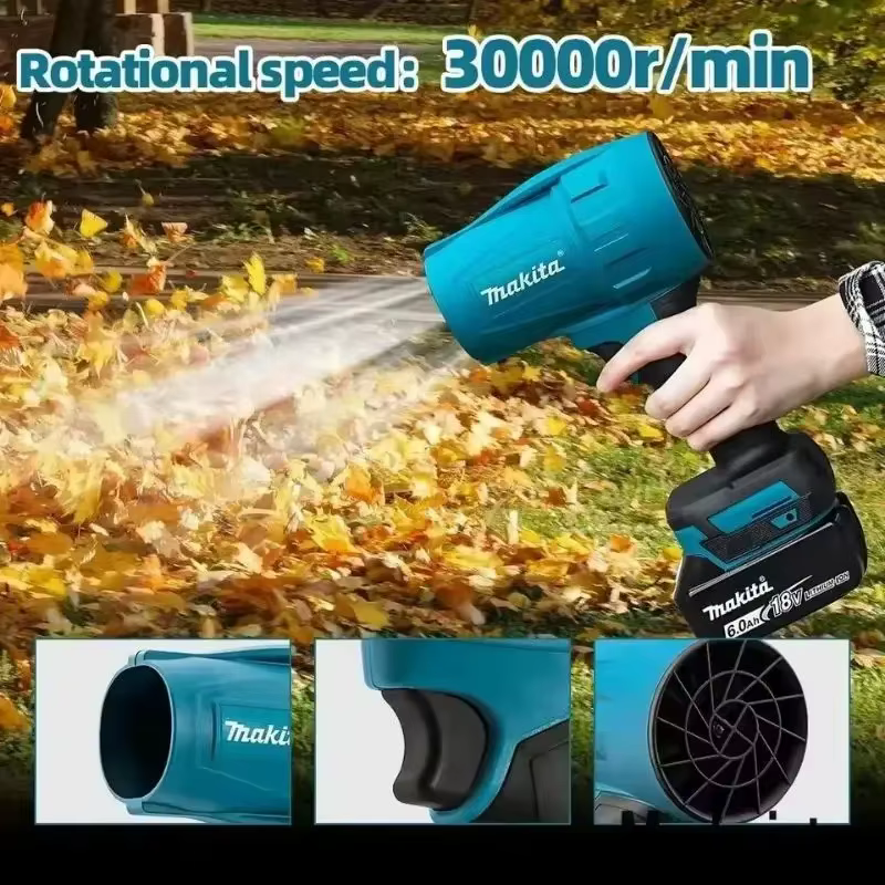 Souffleur à jet électrique portatif Makita 30000RPM sans balais haute puissance, turbo, pour neige, 