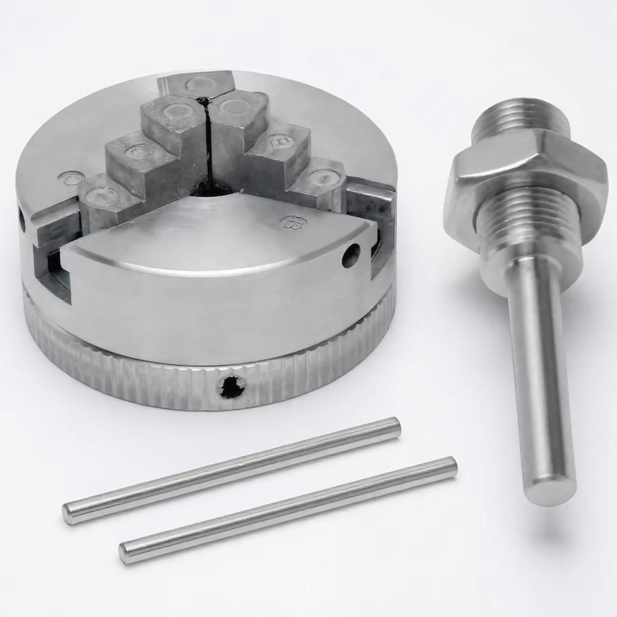Mandrin de perçage de tour électrique, mandrin de perçage à centrage automatique robuste 3 4 mâchoir
