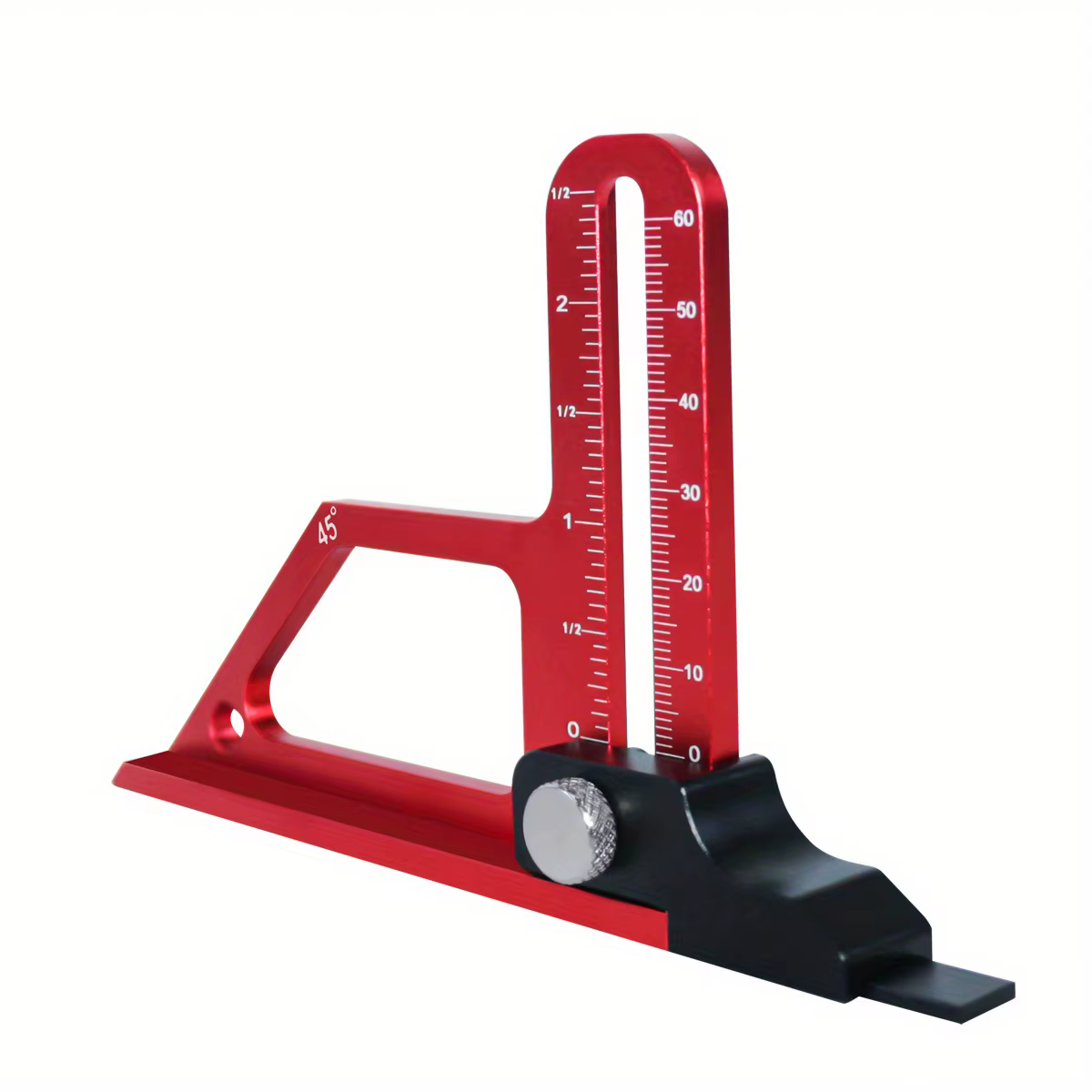 Jauge de profondeur de scie de table réglable en alliage d'aluminium, échelle laser-routeur, W Meacc