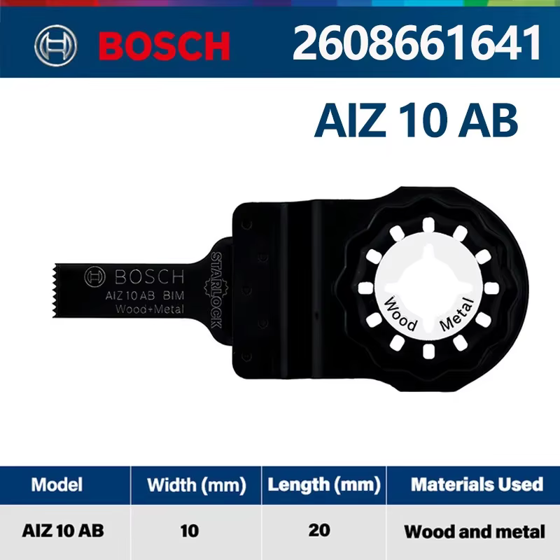 Bosch STARLOCK – accessoires de Machine de découpe multifonctionnelle AIZ 10 AB, lame de scie plonge