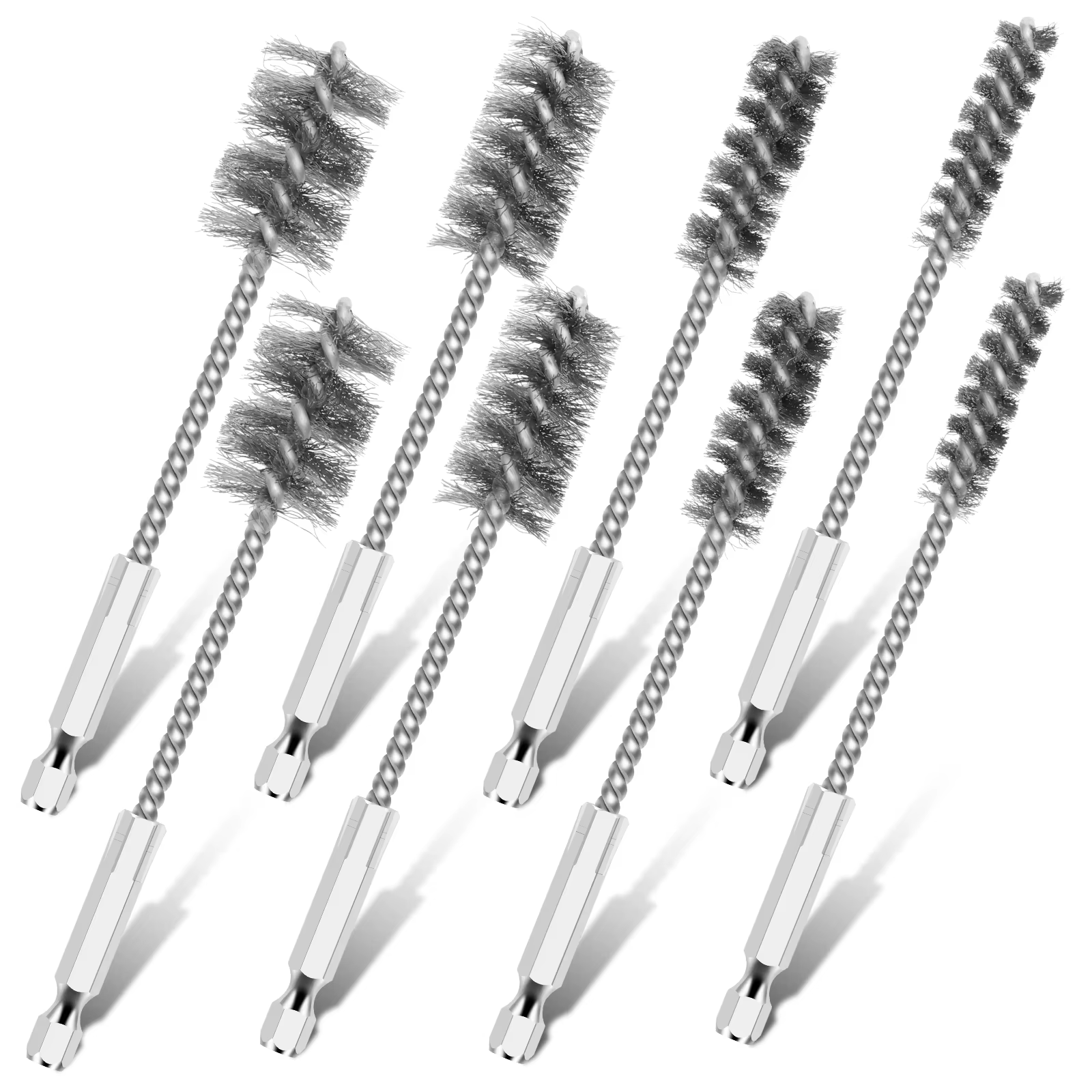 Brosse de perçage en acier inoxydable, fil torsadé, brosses de nettoyage pour perceuse électrique, o