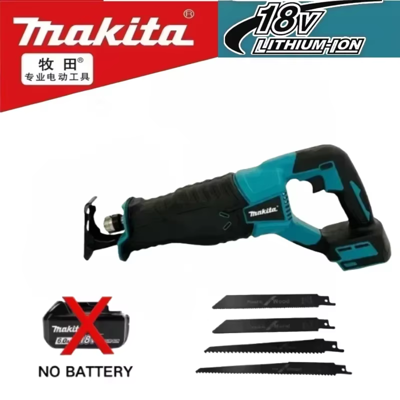 Scie sauteuse sans fil Makita, outil électrique sans fil pour batterie 18V et 20V, portable avec 4 l