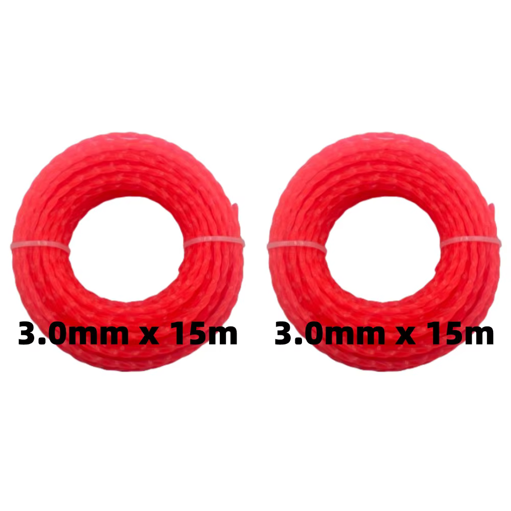 3.0mm * 15m tonte en Nylon coupe gazon corde débroussailleuse ligne de coupe fil de coupe tondeuse à