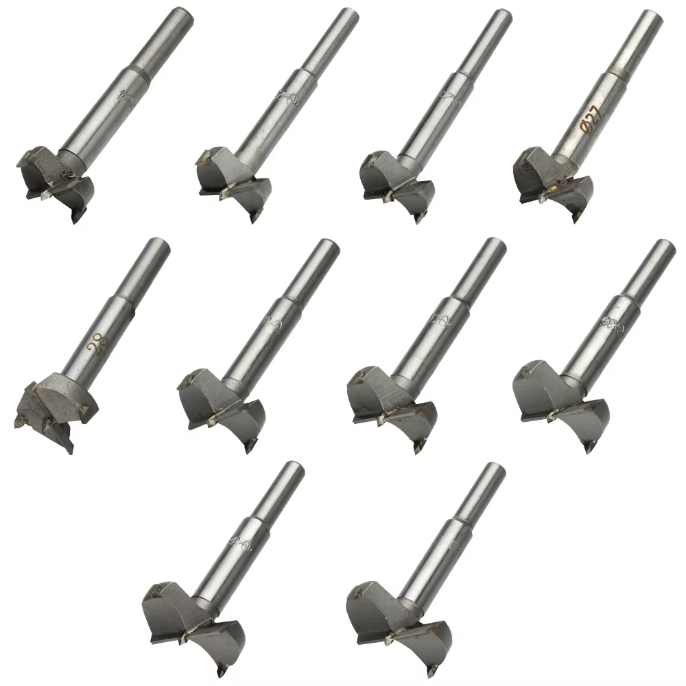 Forstner-Forets d'alésage en acier au carbone, travail de calcul, auto-centrage, scie cloche, carbur