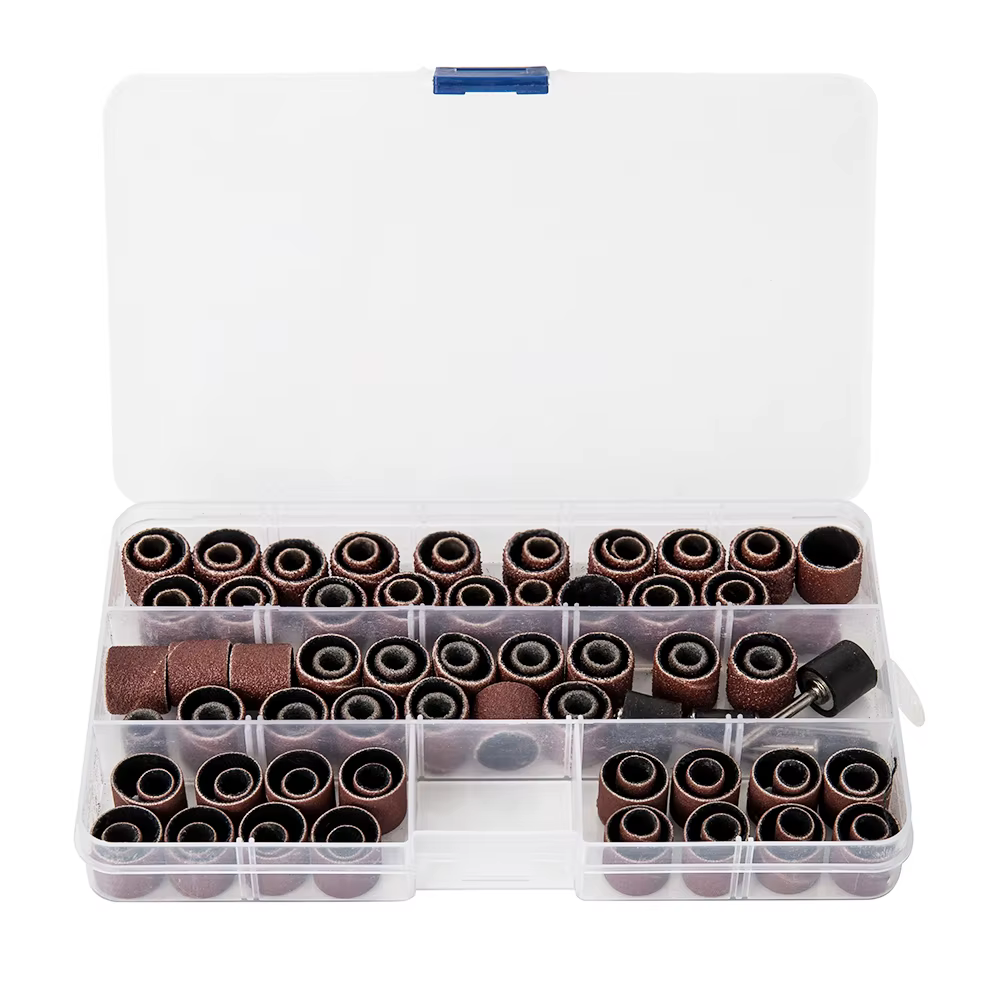Kit de tambours de ponçage, grains 80/120, forets à ongles, outils abrasifs, mandrins de sable pour 