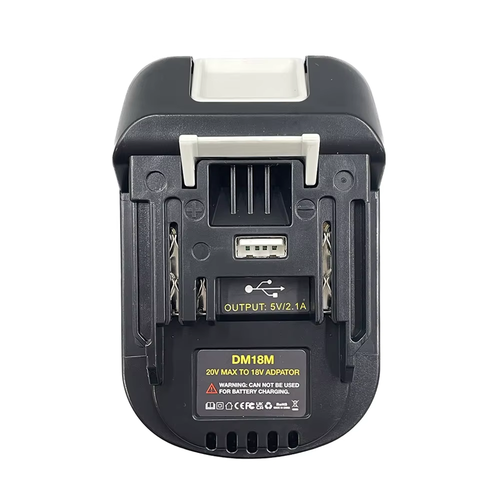 Adaptateur de batterie DM18M pour outils Makita 18V, conversion pour batterie Dewalt 20V et batterie