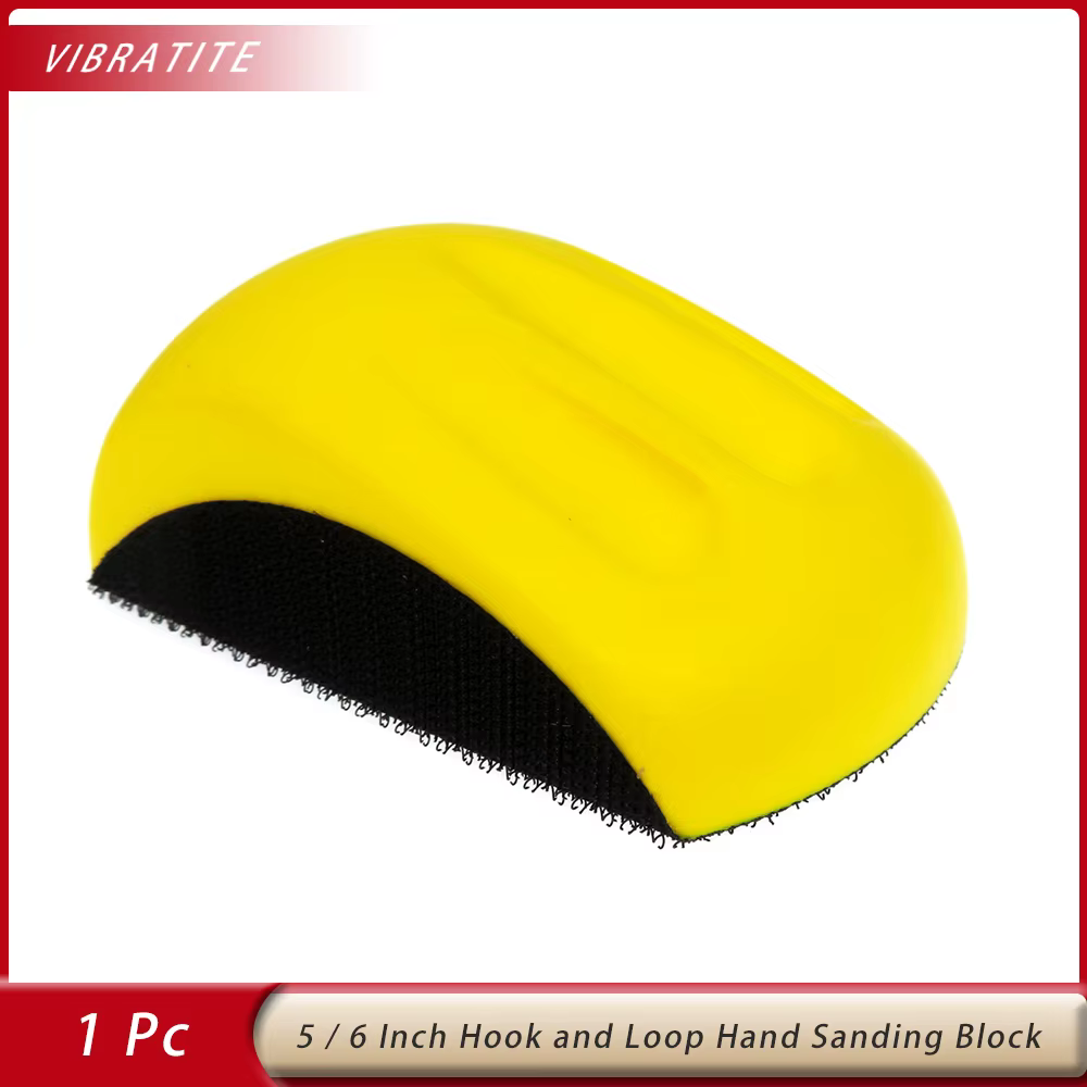 Bloc de sable manuel de 5 pouces 6 pouces pu bloc de sable manuel crochet et boucle papier abrasif d
