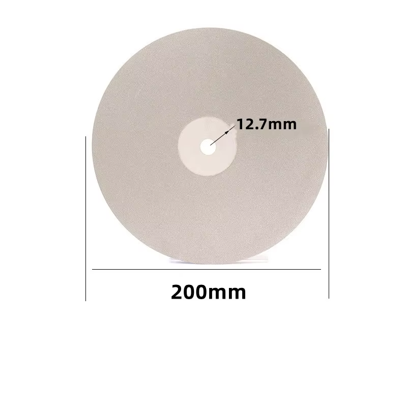 1 pièces 8 pouces 200mm diamant disque de meulage enduit plat roue roues de polissage bijoux meulage