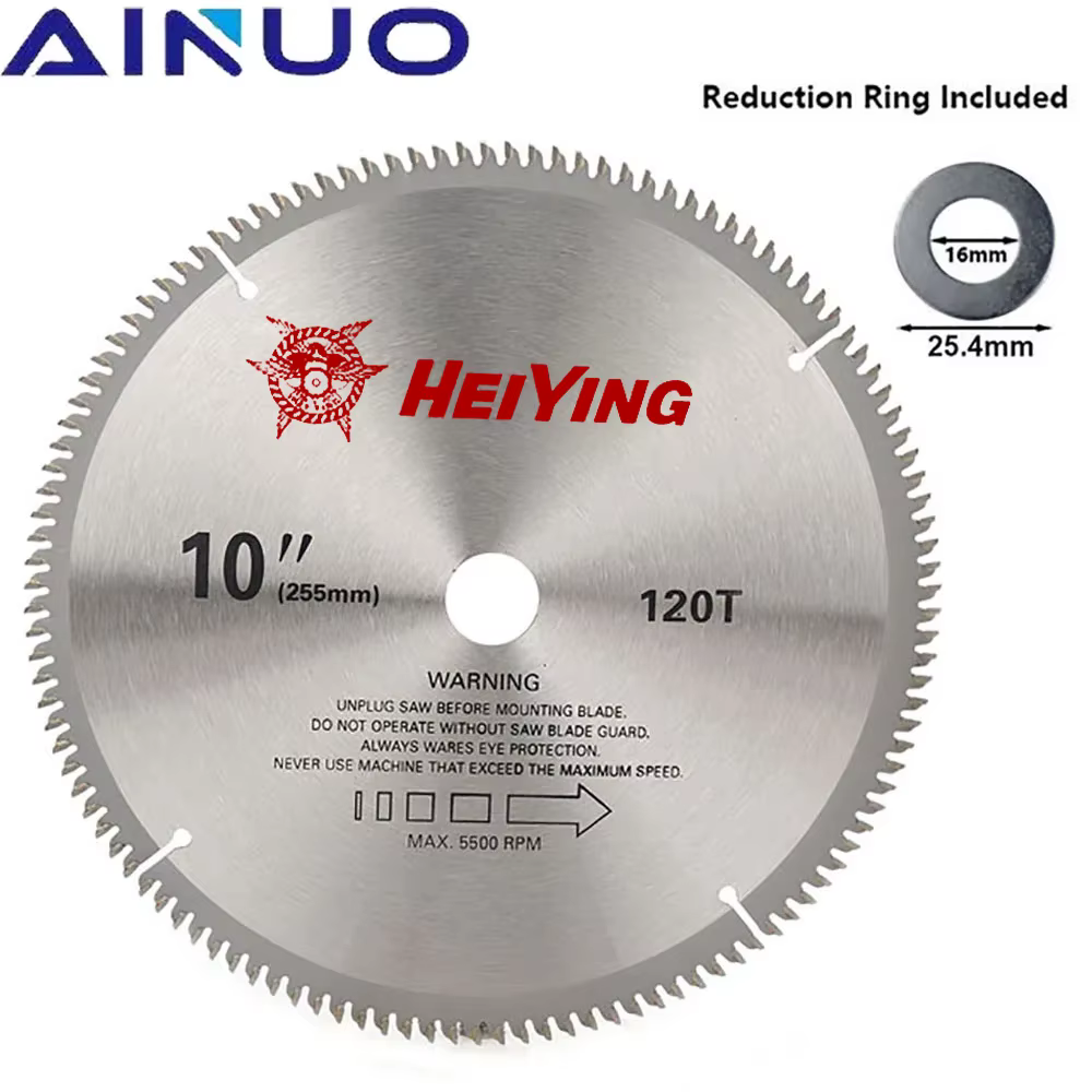 Lame de scie en carbure de 10 pouces, disque de scie circulaire pour le travail du bois, accessoires