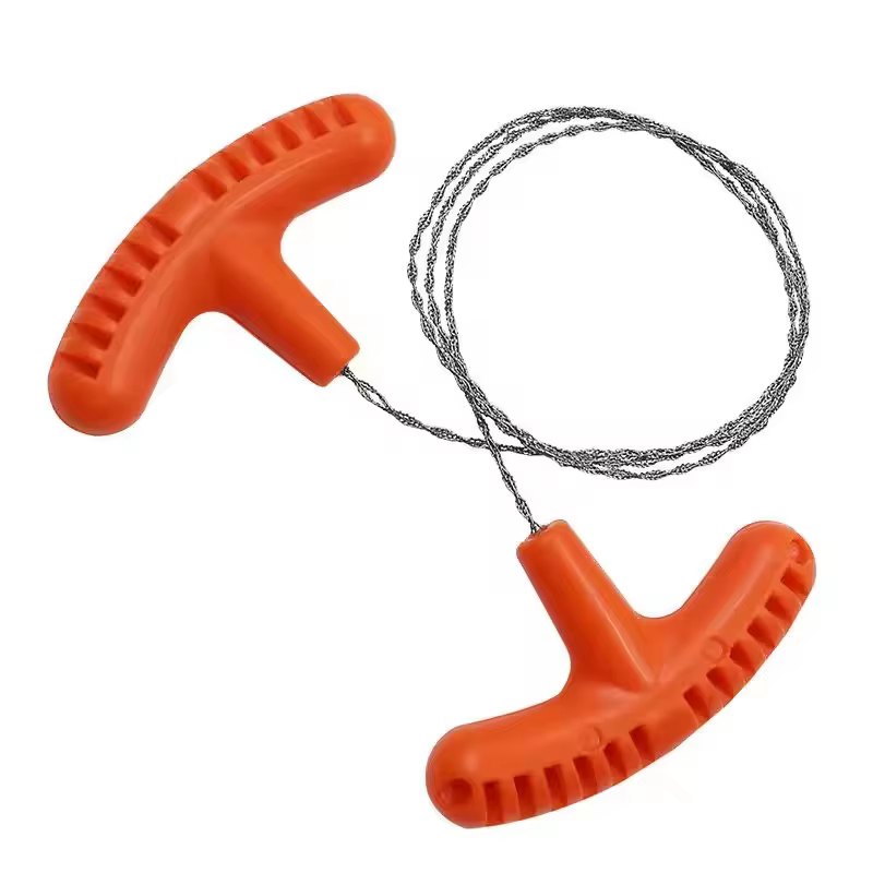 Mini scie à fil de poche polyvalente de haute qualité, en acier inoxydable, noir, Orange, Camping en