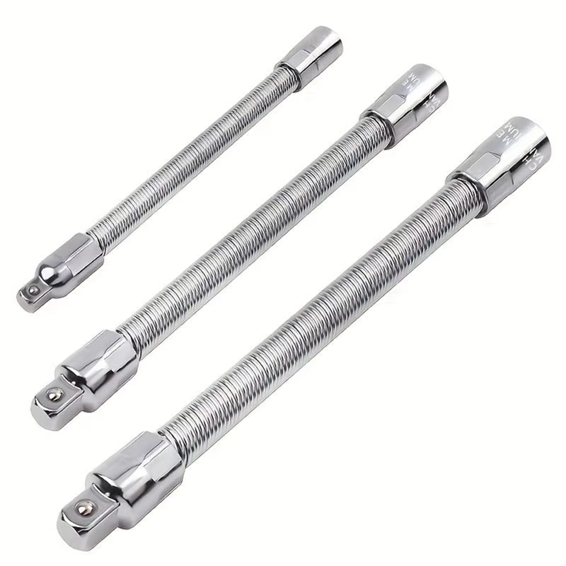 KYCOR-Ensemble de barres d'extension flexibles pour forets (3 pièces), embouts de 1/4 ", 3/8 ", 1/2 