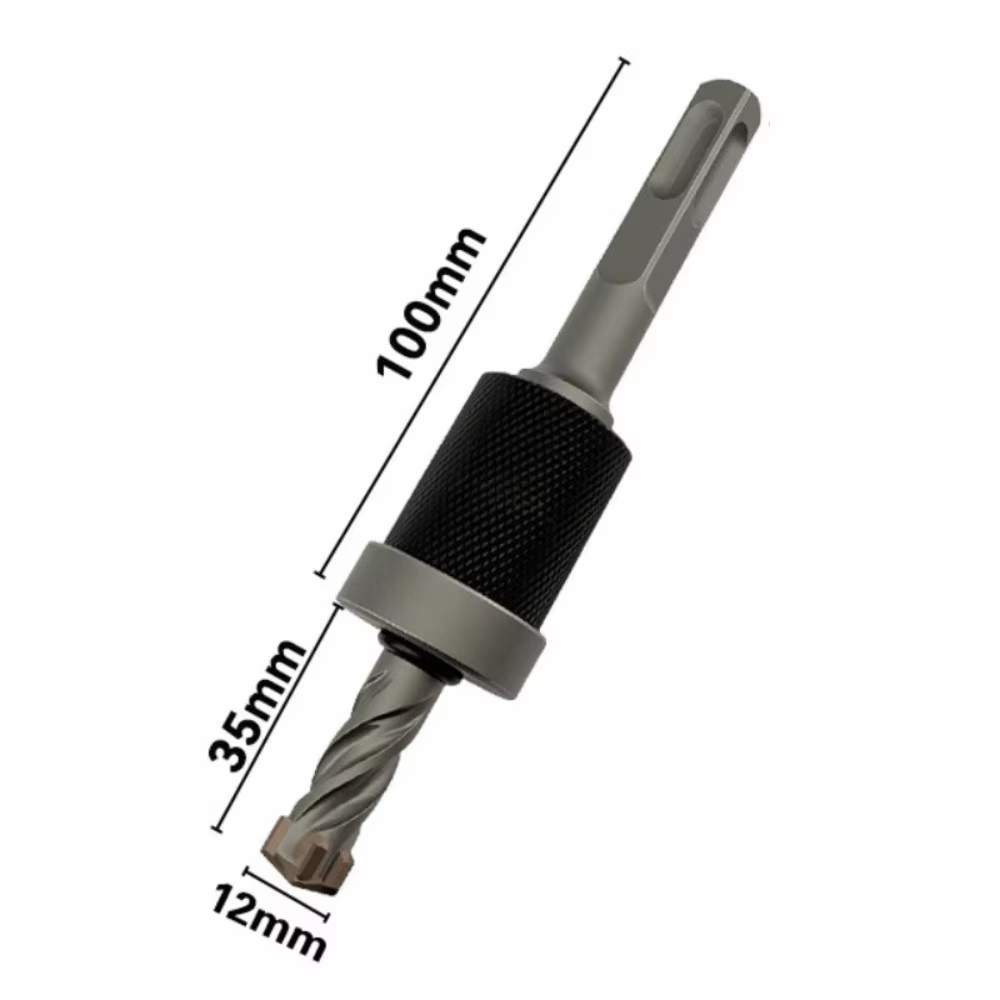 Foret à béton à arrêt de profondeur détachable de type divisé, rapide et précis, anti-vibration, fac