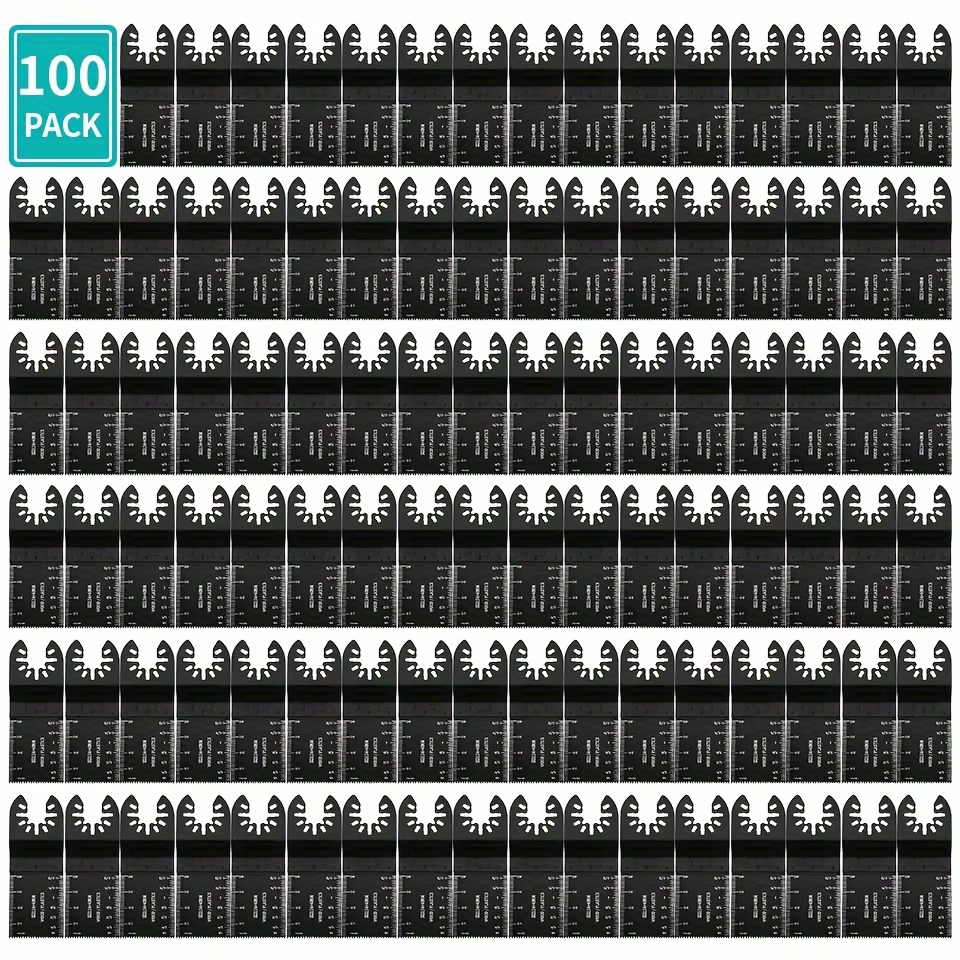 Lot de 100 lames oscillantes en acier à haute teneur en carbone, lames de scie universelles à dégage