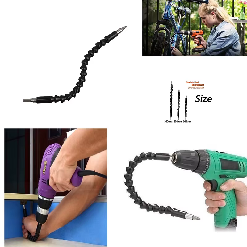 Perceuse de charge, tournevis électrique universel, arbre souple, pilote de manchon de tête, tige d'