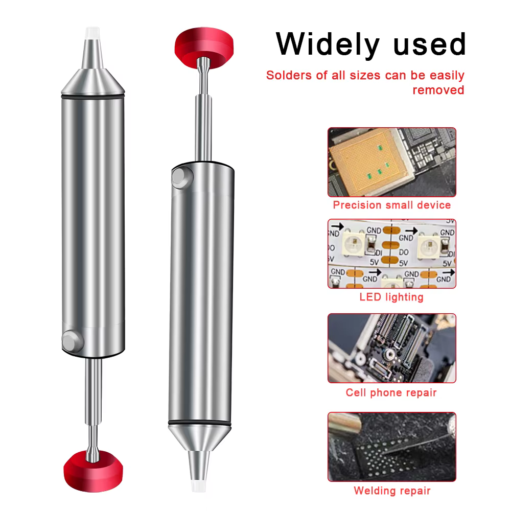 LEFAVOR – pompe à dessouder puissante en aluminium, pistolet à étain d'aspiration, stylo à ventouse,