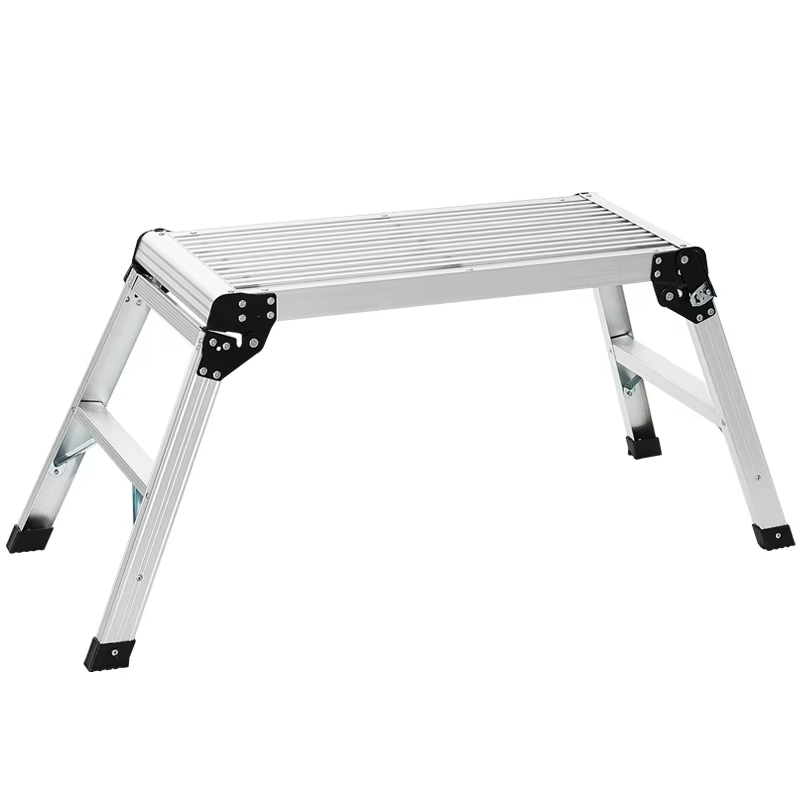 Échelle pliante légère en alliage d'aluminium, échelle-tabouret pliable, plateforme portable pour la