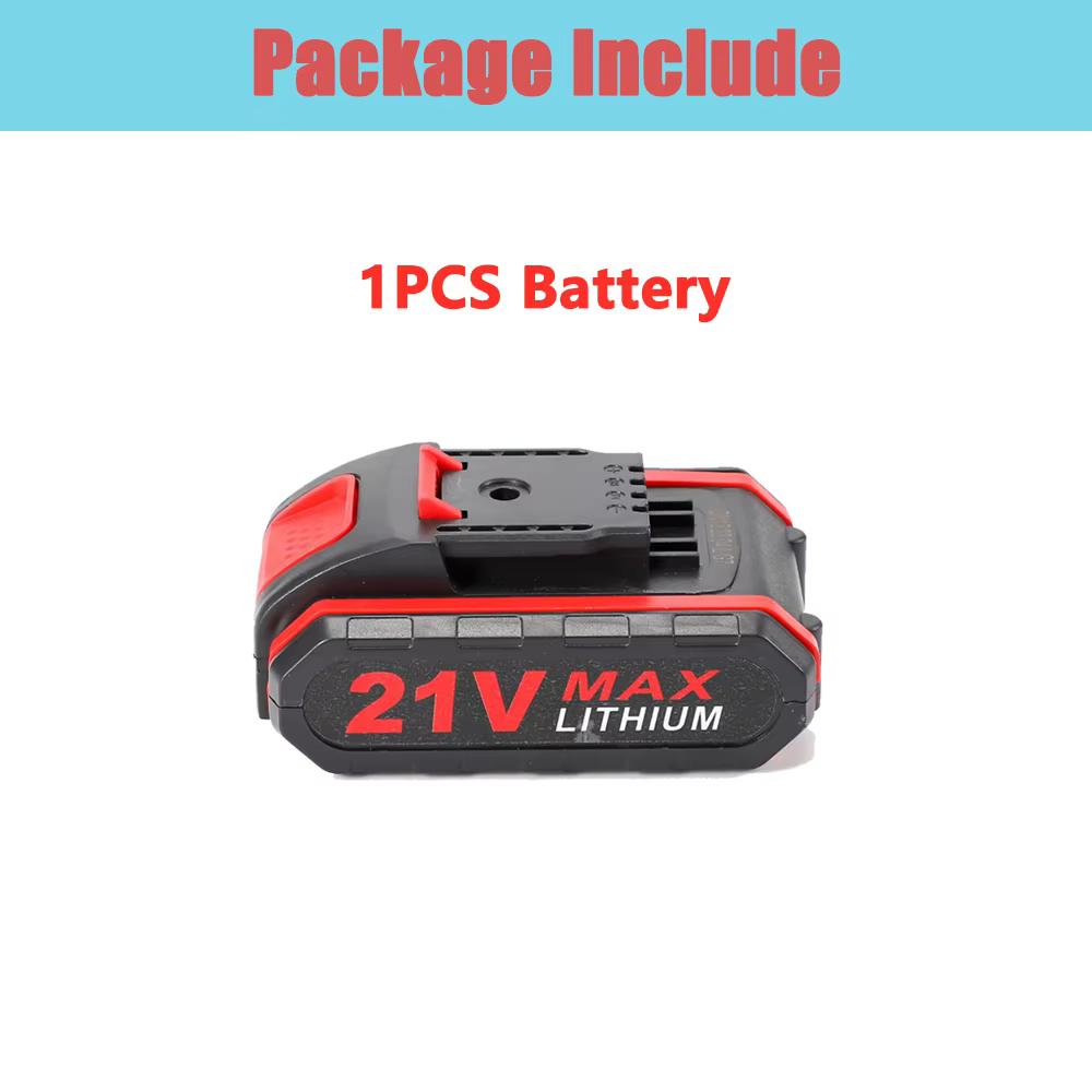 Batterie au lithium rechargeable 21 V 7500 mAh adaptée aux perceuses électriques, tronçonneuses, séc