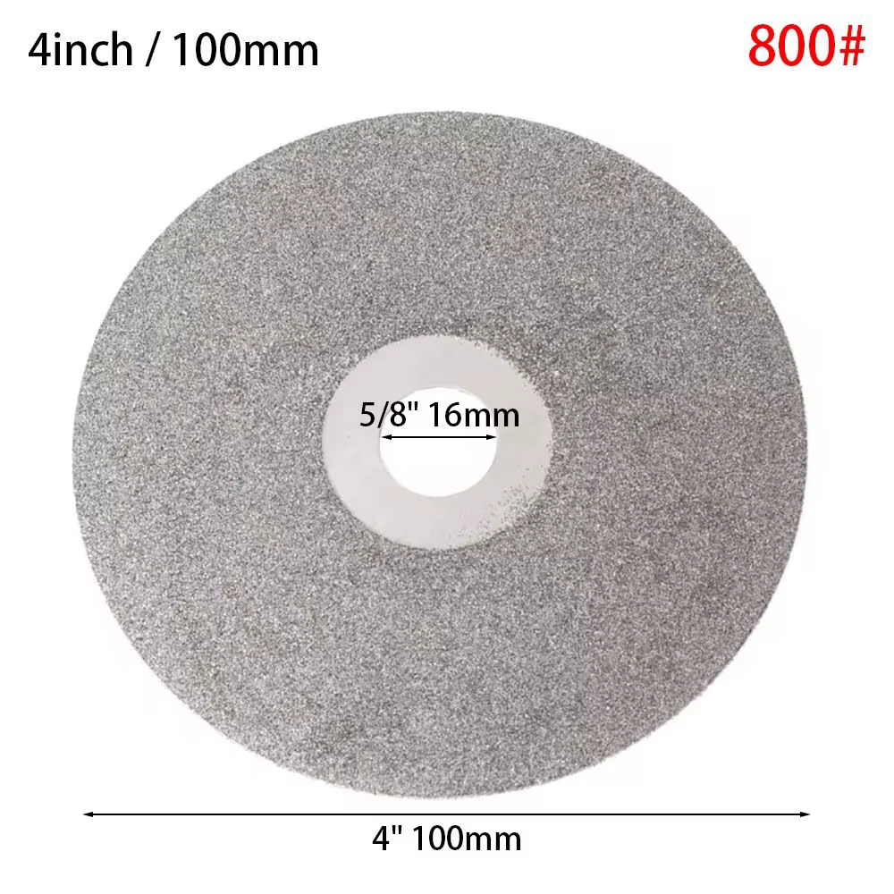 Nouveau disque de meulage diamanté 1 pièce, 4 pouces (100 mm), grain 80-3000, meule abrasive pour le