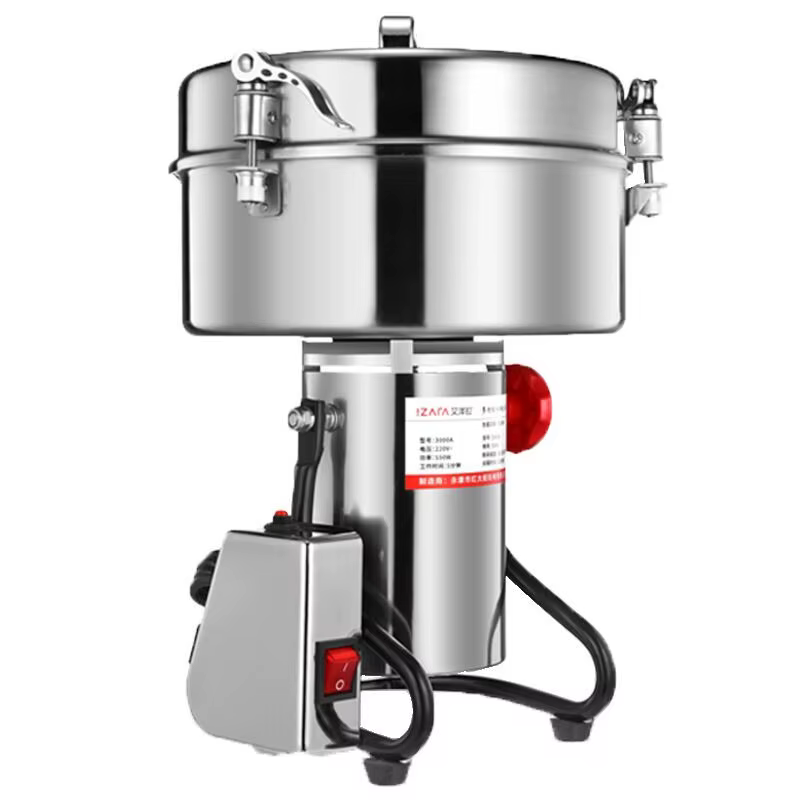 Moulin à grains commercial 4500G haute vitesse 4500W, broyeur de céréales, de matériaux médicinaux e