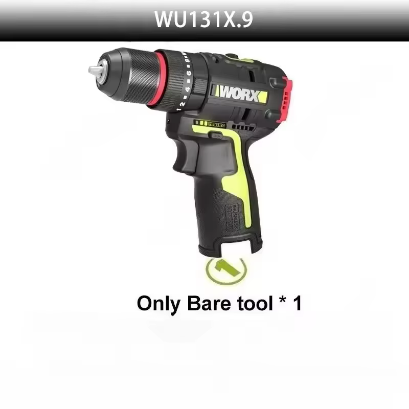 WORX WU131X WU130X Version mise à jour perceuse à percussion sans fil 40Nm 27000bpm 1800 tr/min mote