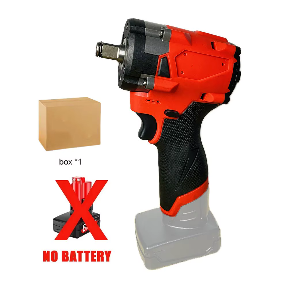 Clé électrique sans balais pour batterie Milwaukee 12V, petite clé à batterie de 1/2 pouces, tournev