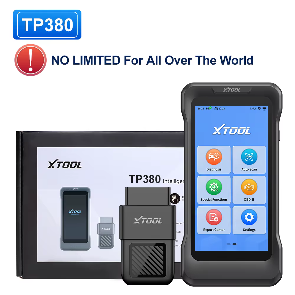2026 XTOOL TP380 Scanner de programmation TPMS 5 systèmes Outil de diagnostic TPMS avec 13 fonctions