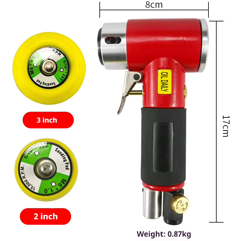 Nouveau ponceuse à Air portable à orbite aléatoire, Mini rectifieuse pneumatique pour le polissage d