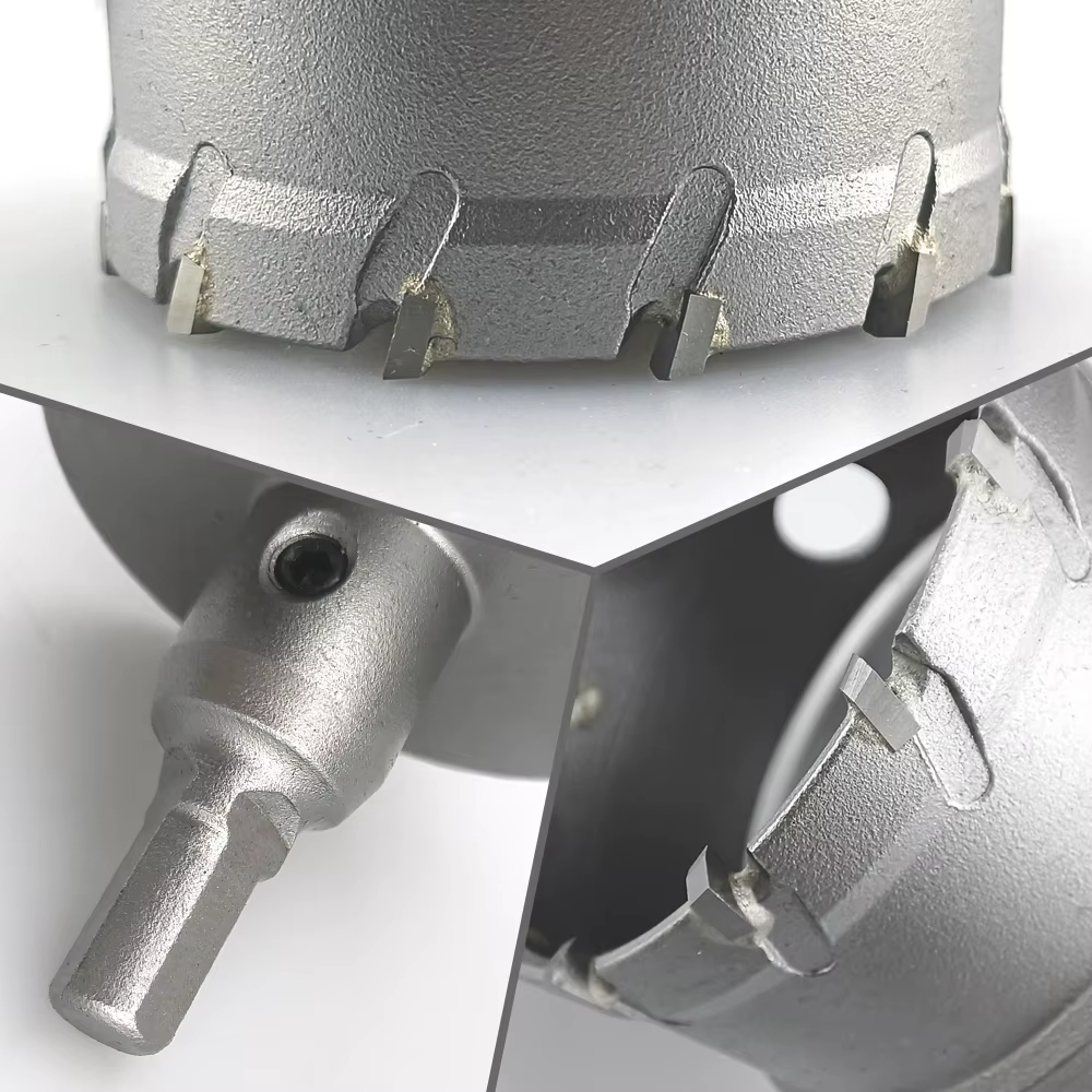 Scie cloche TCT 12-100mm, pointe en carbure de tungstène, outils de coupe, couronne de perçage pour 