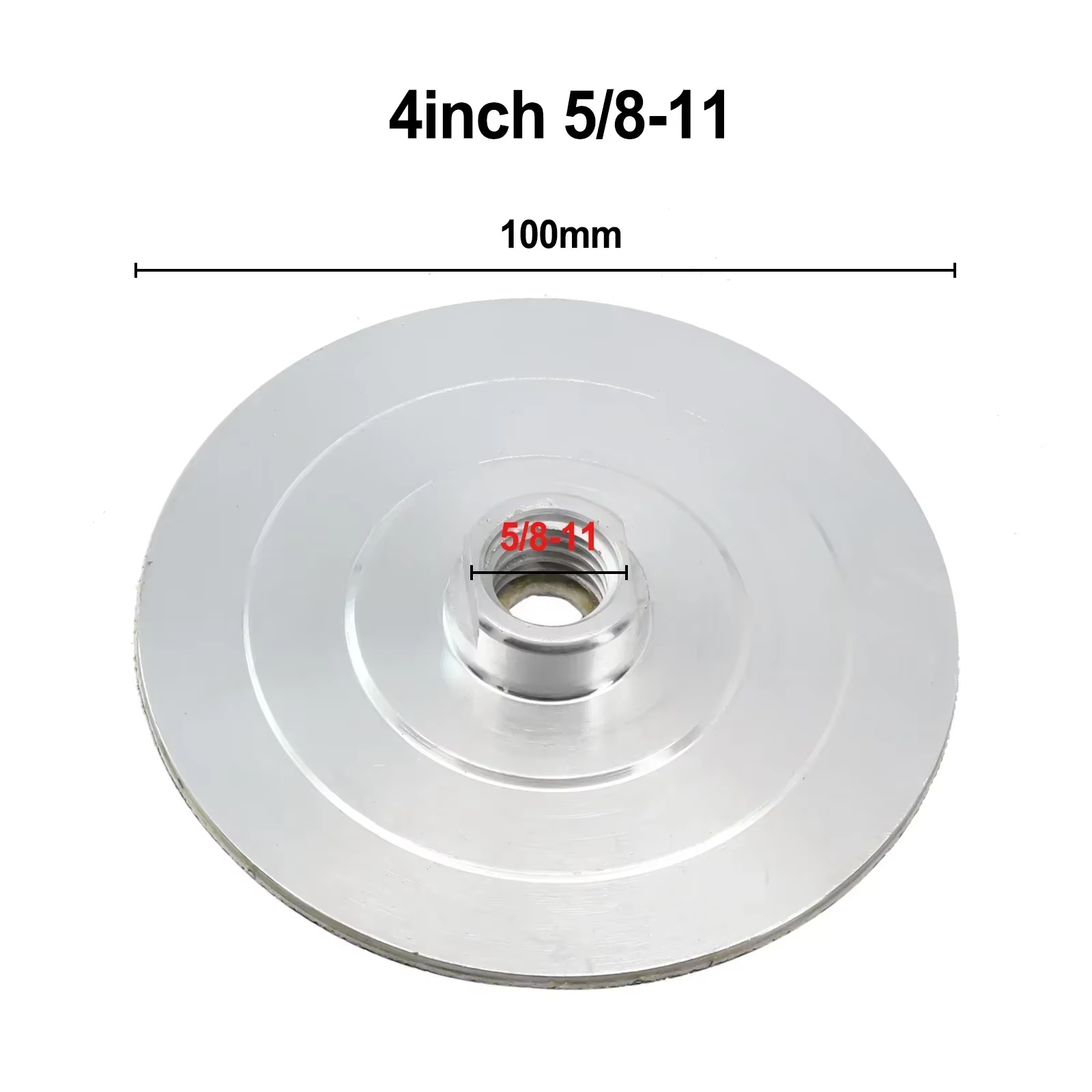 Tampon de polissage diamant 3/4 pouces, support de Base en aluminium, tige de connecteur filetée M14